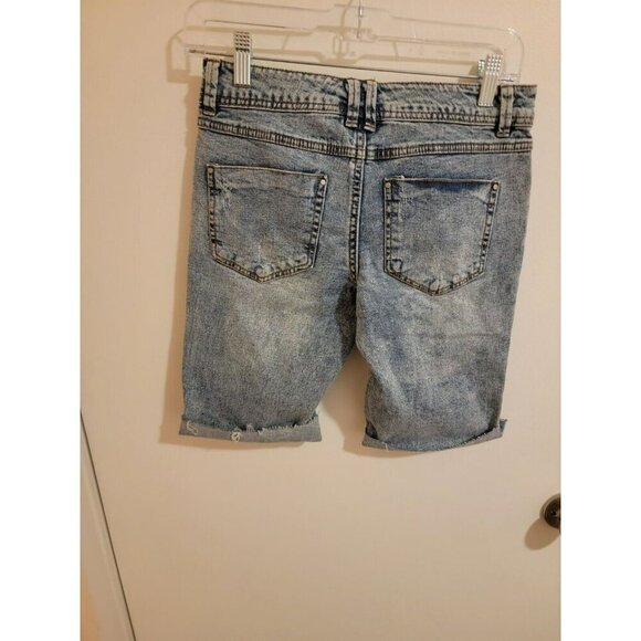 Highway Jeans Shorts Juniors Size 5 Denim Bermuda Distressed Beach Coastal Y2K - Picture 2 of 6